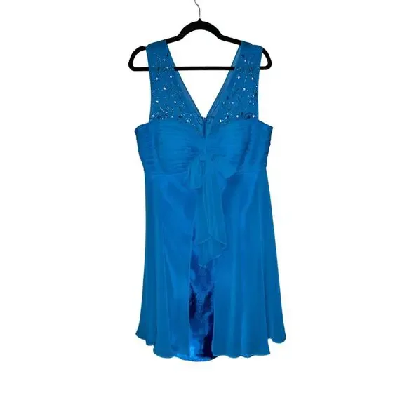 sachin and babi light blue dress Xscape Women's Knee-Length, Off-The-Shoulder, with Ruffled Side Detail and  Fitted Silhouette Cocktail Dress, Orchid Pink, 12 : Amazon.co.uk: Fashion